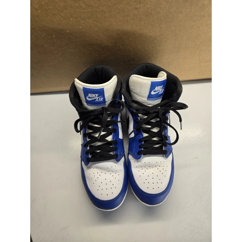 Air Jordan 1 Retro MCS Baseball Cleats Blue Black White Mens 9 AV5354-411